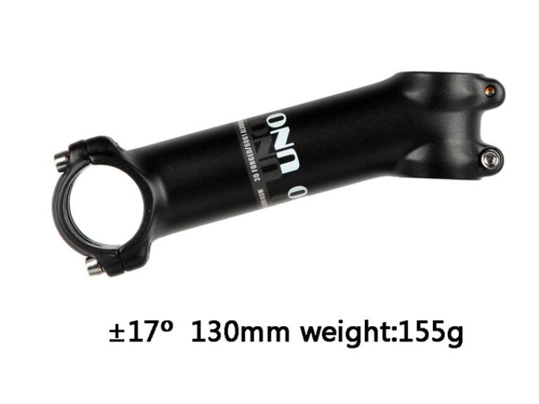 UNO Bike Stem Ultralight Mountain MTB Bicycle Stems Alloy Aluminum Stem 60/70/80/90/100/110/120/130mm: 17 degrees 130mm