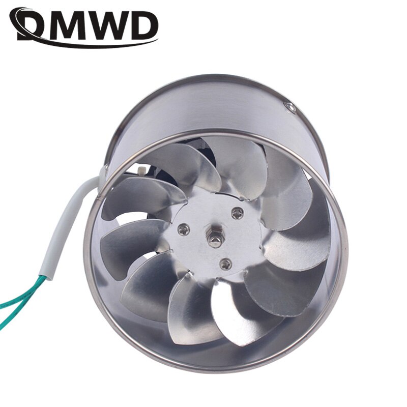 Dmwd 4 Inch Rvs Ventilator Badkamer Ventilator Keuken Afzuigkap Afzuigkap Wc Ventilator Verwijderen Geur