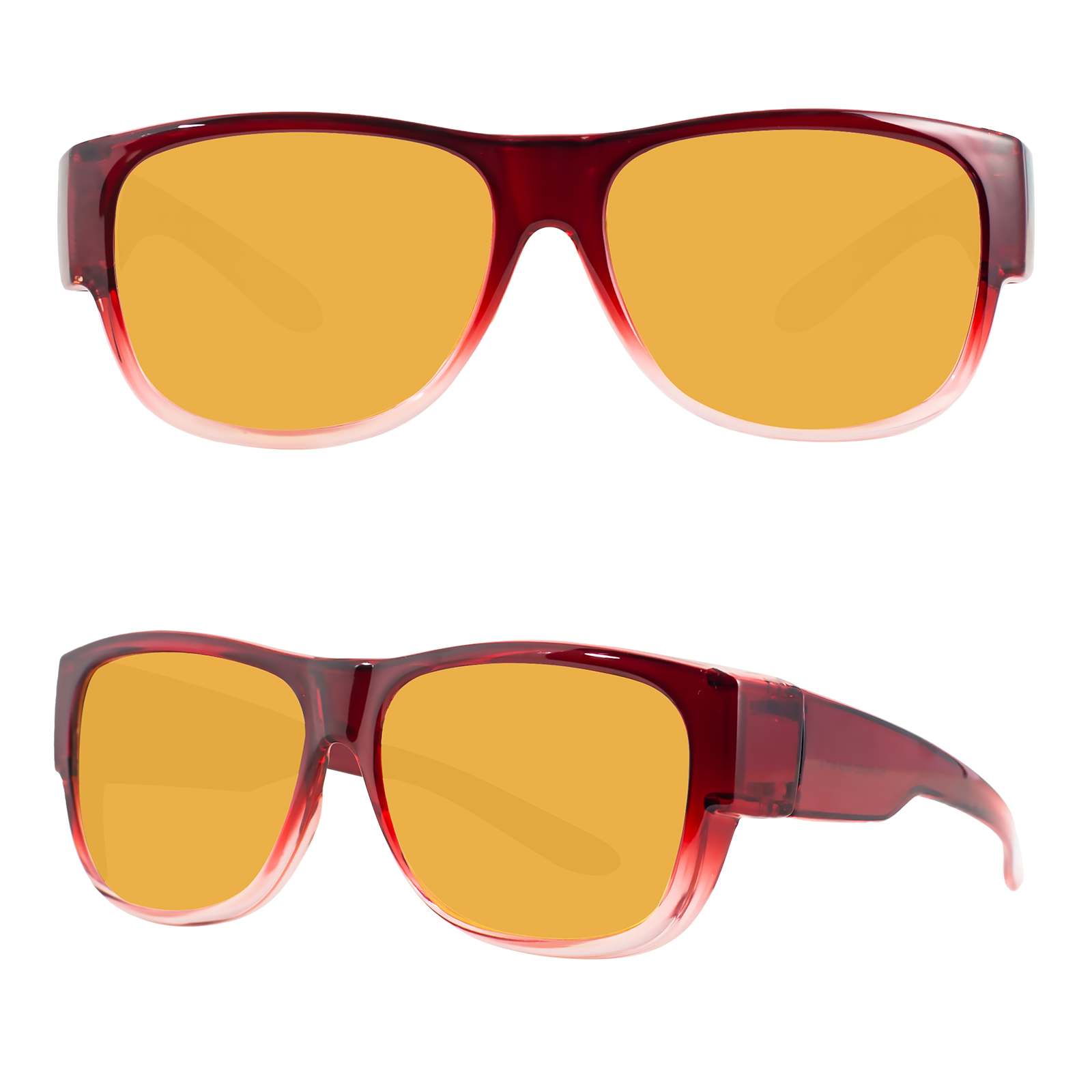 Maxjuli polariserade solglasögon för män kvinnor passar över glasögon wraparound solglasögon lentes de sol mujeres y hombres  uv400 8238: Lila
