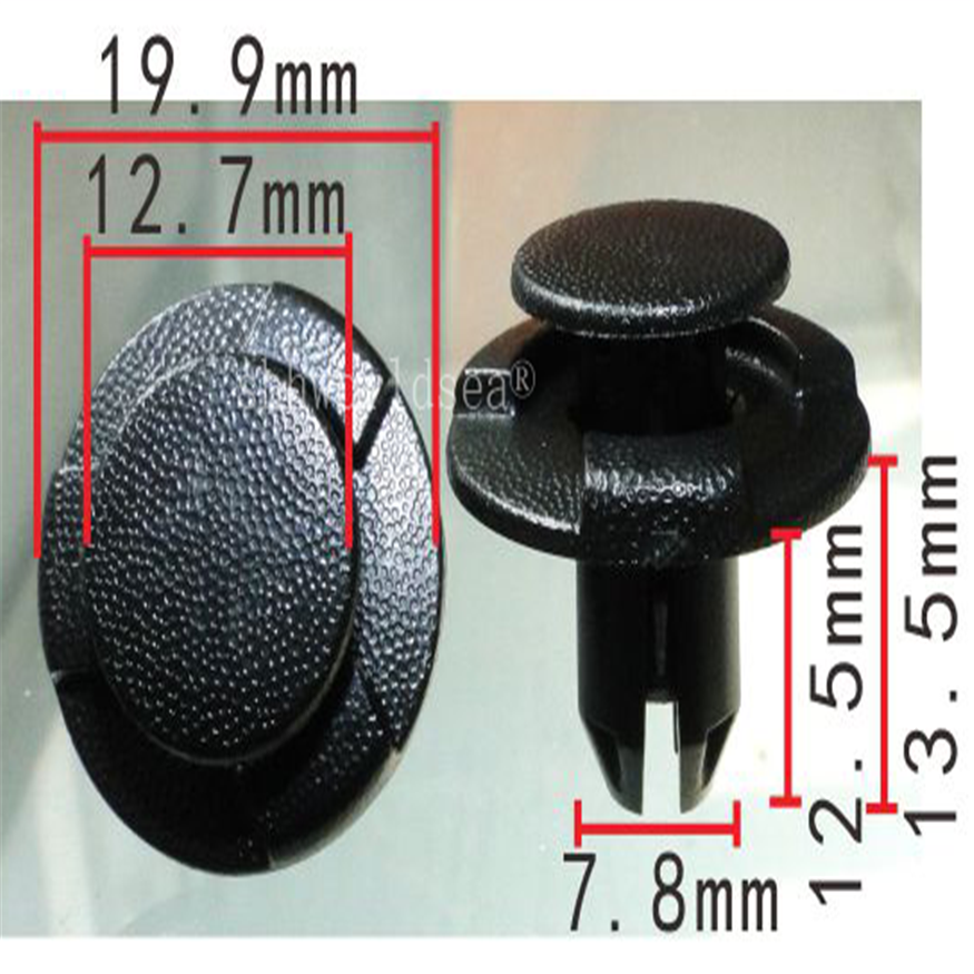 100Pcs 8Mm Gat Boot Kofferbak Trim Clips Auto Plastic Fastener Voor Nissan Qashqai Juke Pathfinder Etc 01553-05933 0155305933