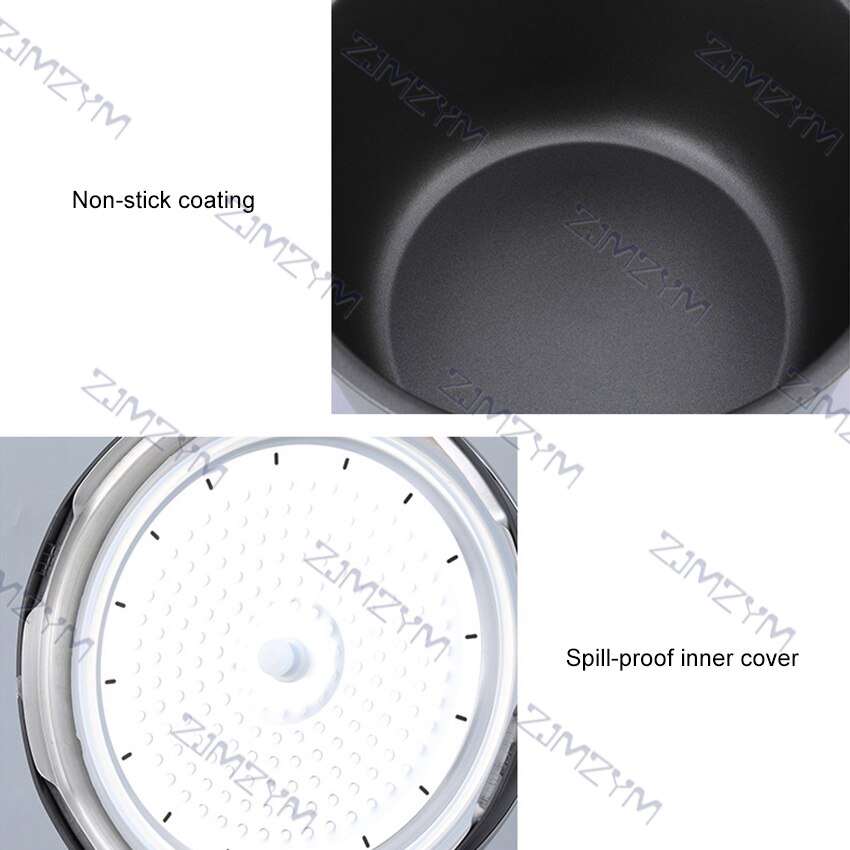 5L Electric Pressure Rice Cooker Multicooker for Rice Porridge Soup Cooking Stewing Keep Warm Machine 24h Reservation 900W 220V