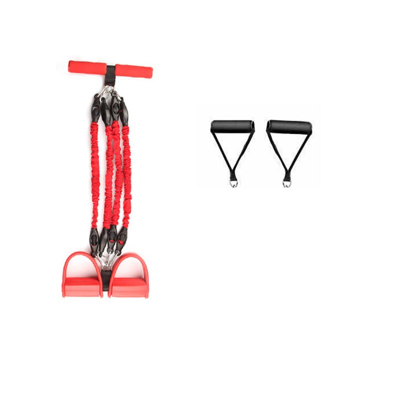 Pedal Chest Expander Men's Thin Leg Belly Control Pulling Rope Sit-ups Home Fitness Equipment Sports Auxiliary Rope Model Number: Chocolate