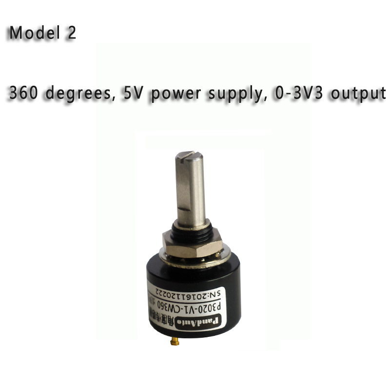 Non-contact Angle Sensor Displacement Sensor 0-360 Degrees No Dead Angle Digital Potentiometer: Light Grey