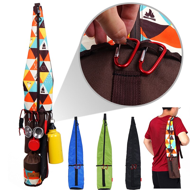 Homefurnishmall Sac De Transport Imperméable Et Léger Pour Bâtons De Randonnée (bleu