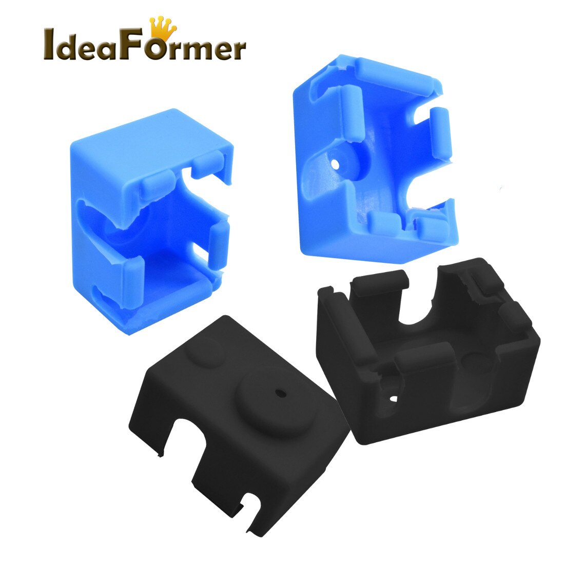 5 pz V6 Calzino in silicone parti della stampante 3D Supporto E3D V6 PT100 ufficiale/non ufficiale J-testa hotend Blocco Riscaldato Copertura Del Manicotto