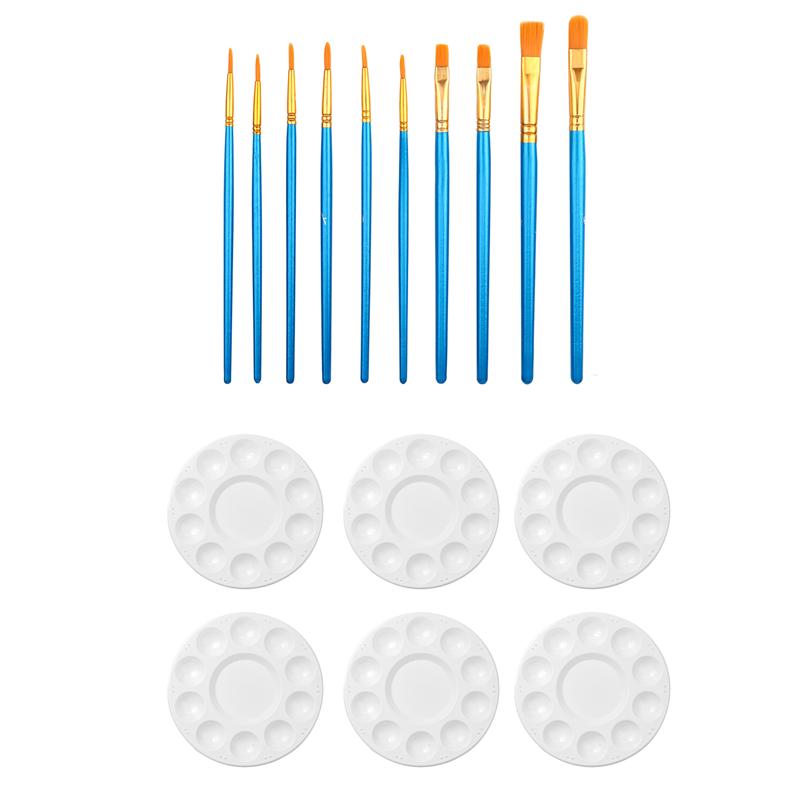 1Set Kids Color Palette Painting Set Paint Brush for Kids Art Students
