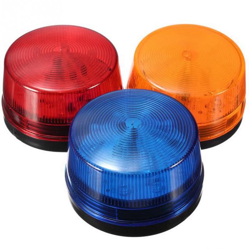 Vanntett 12v 120ma trygg trygghetsalarm strobe signal sikkerhetsadvarsel rødt blinkende led lys for alarm