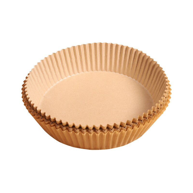 Air Friteuse Silikon Topf Grill Pan Reusable Silikon Topf Backblech Multifunktionale Silikon Pad Zubehör Kuchen Backen Pfannen: 50PCS Paper Tray