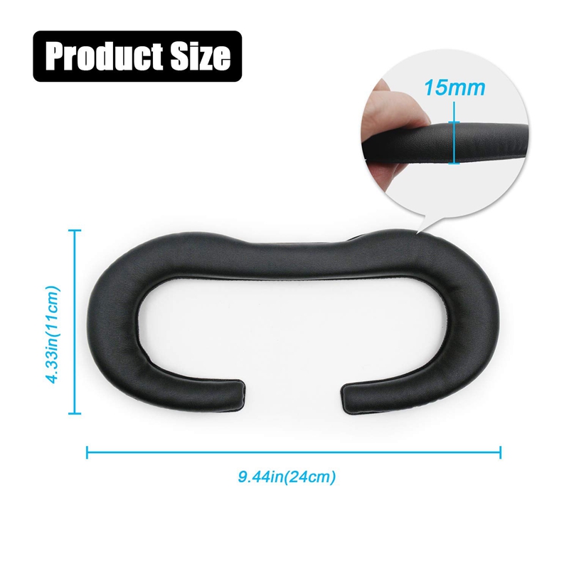 Replacement Cover Pad for Samsung HMD Odyssey Plus VR Headset PU Leather Face Foam Eye Mask Pad Cushion Cover