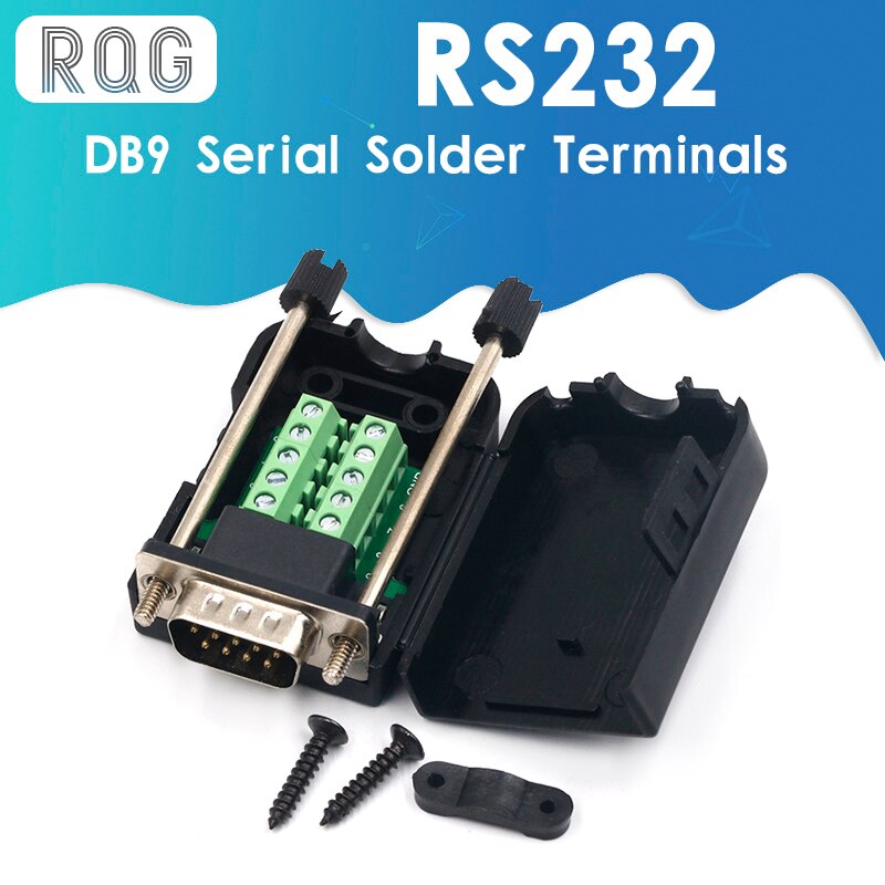 DB9 série COM bornes à souder sans transfert RS232 connecteur femelle avec vis arrière bricolage