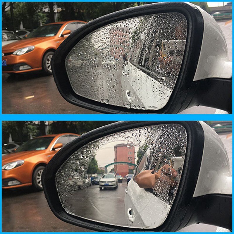 Car RearView Rainproof Film Nano Clear Side Mirror Anti Rain Fog Water Soft Film Protction Sticker Tool Car Exterior 2Pcs/Set