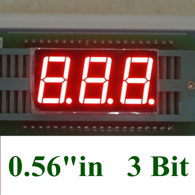 20Pcs Rood 3 Digit Led Display Module 0.56 Inch Dip Digital Tube 7 Segment 3 Digitale Led Display Gemeenschappelijke anode Kathode