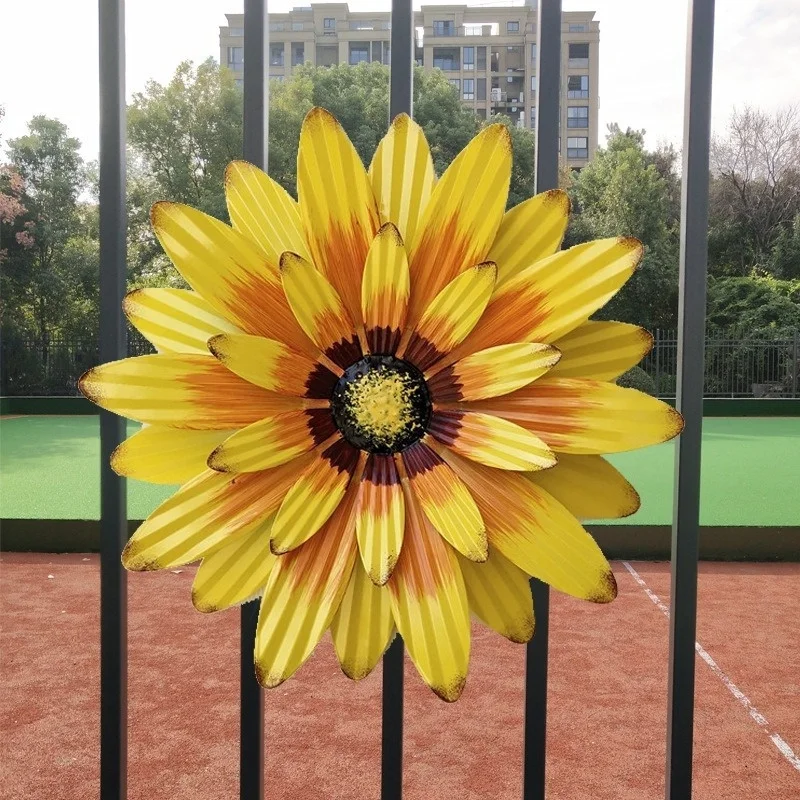 3D-Blumen-Wandkunst-Dekorationen, Metall-Hängeblumen-Wandskulpturen, hängende Verzierung für Badezimmer, Wohnzimmer, Garten, Hof, Zuhause, D