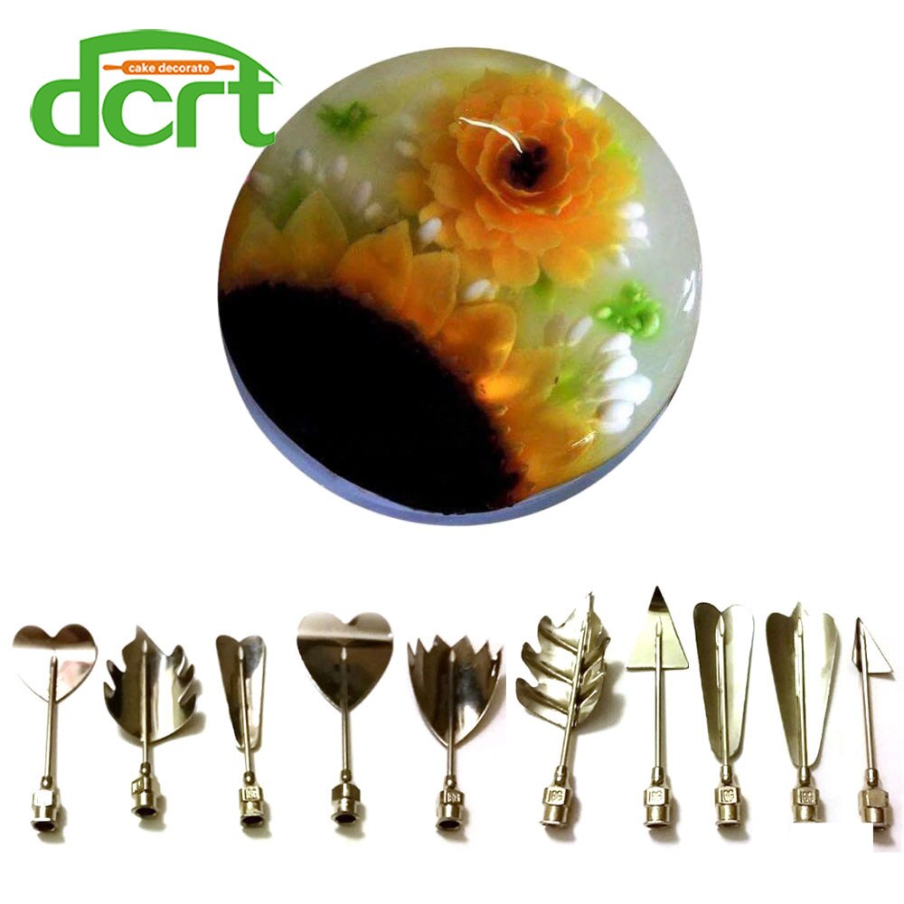 3D Jelly Flower Art Tools 3D Gelatin Art mold Jello 10-piece-tool set jelly make decoration tools D
