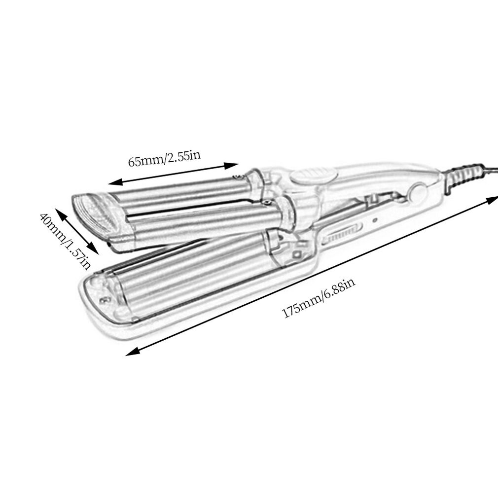 Warmt snel op in korte tijd mini-vormige clips kleine krultang met drie buizen haarverzorgingsbenodigdheden mini krullen