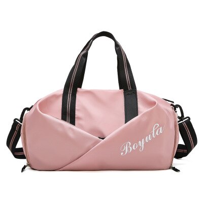 Bolsa de deporte Oxford para mujer, bolso de viaje para fitness, de , multifuncional, de hombro, para gimnasio, almacenamiento de zapatos, bolsa de fitness: Pink 2