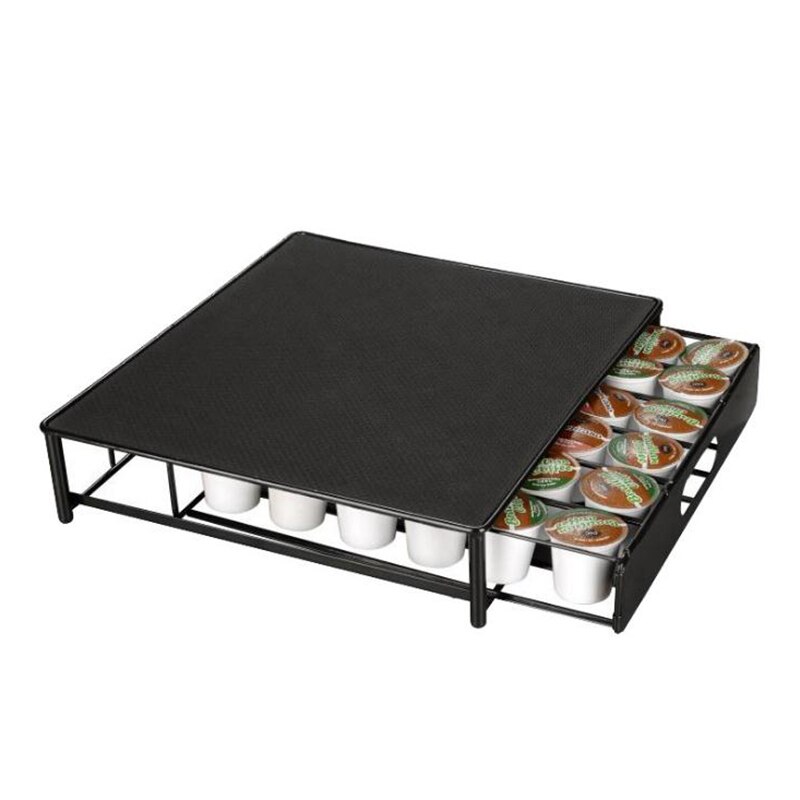 Coffee Pod Holder 72pc K-Cup Nespresso Dolce Gusto Lavazza Coffee Capsule Display Storage Stand Chrome Tower Mount Rack