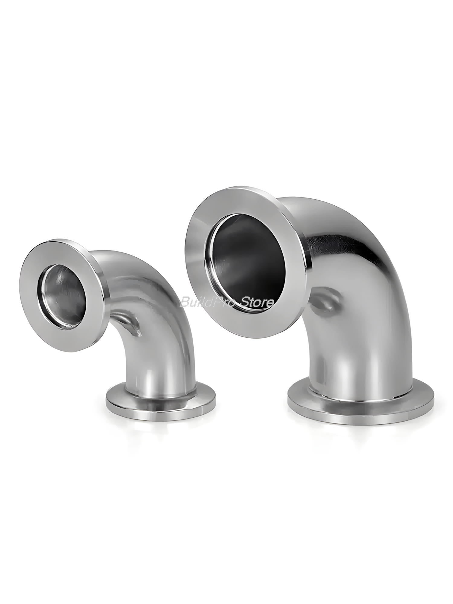 KF16/KF25/KF40/KF50 Vacuum Fittings 304 Stainless Steel Elbow/Tee/Four-Way Flange Joints High-Pressure Clamp Connector