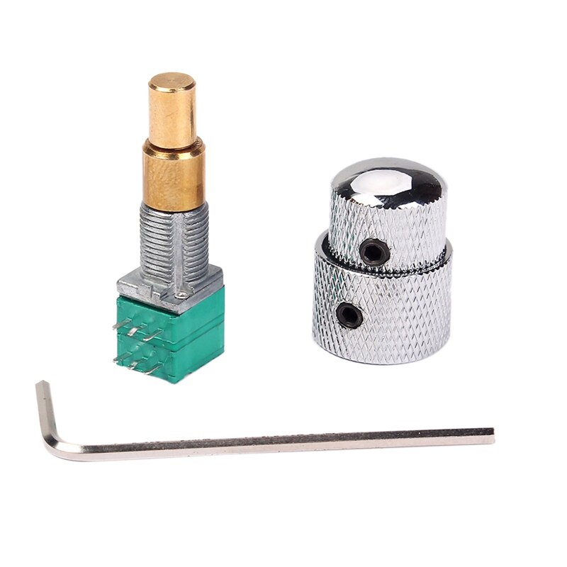 6 Pins Dual Control Knob Potentiometer With Knob Wrench Control Volume Guitar Accessories: Default Title