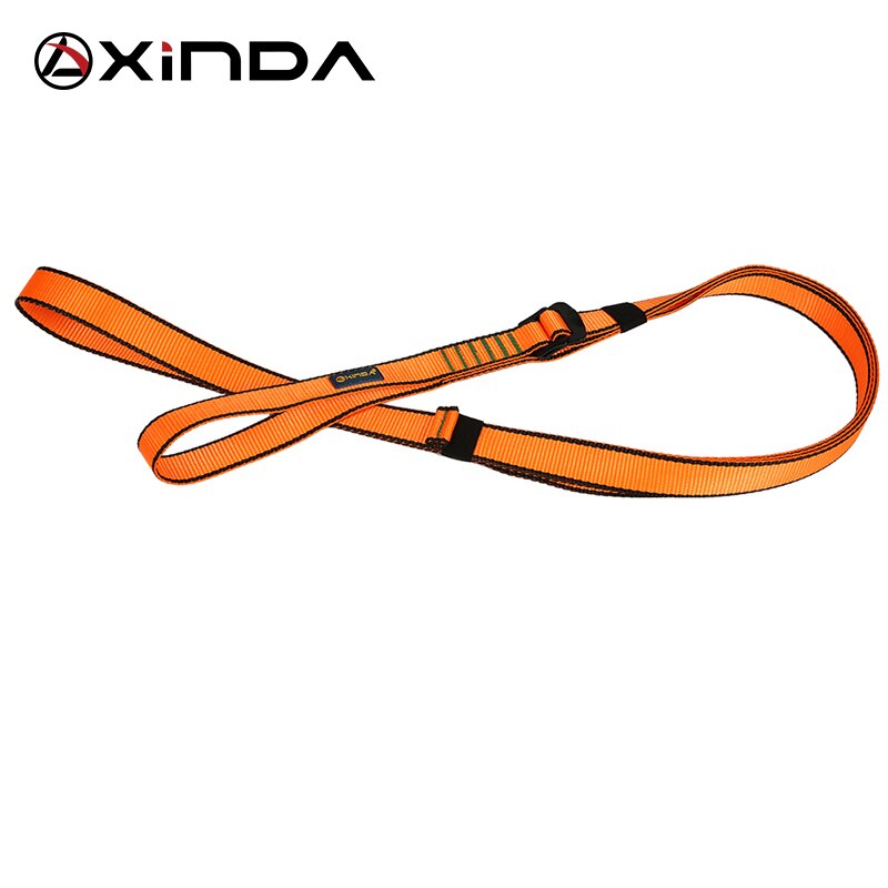 Xinda udendørs klatring indendørs klatring træning sikkerhed forbindelse slynge forlystelsesfaciliteter beskyttelse slynge: Orange
