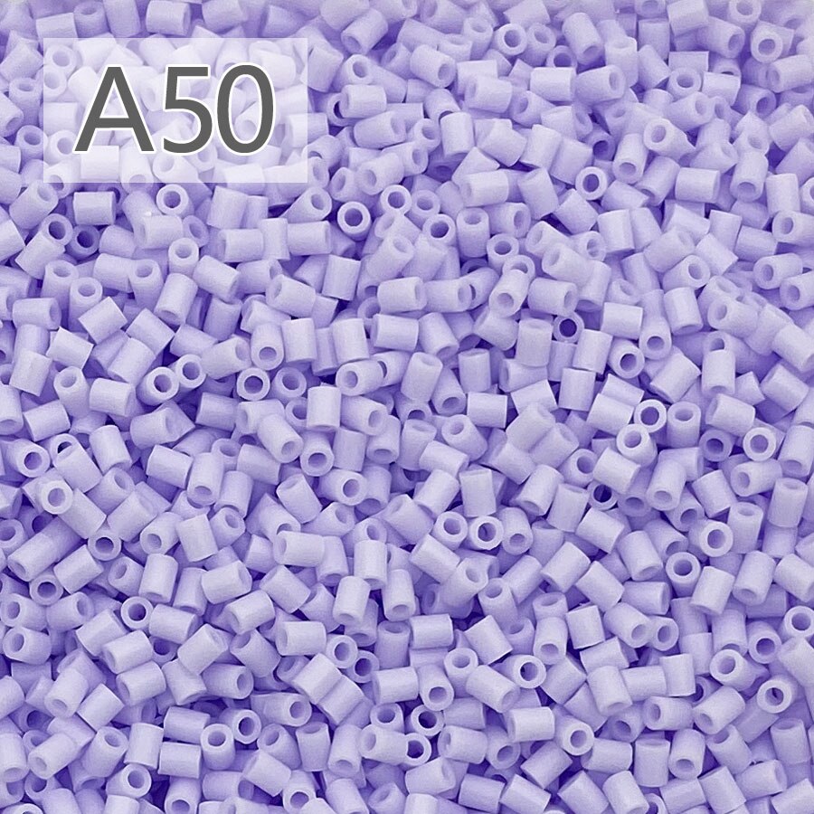 500g/50000 Uds. Cuentas Hama de 2,6mm, cuentas para fusibles perler diy, diversión para niños, manualidades, juguetes educativos de inteligencia: Gris claro