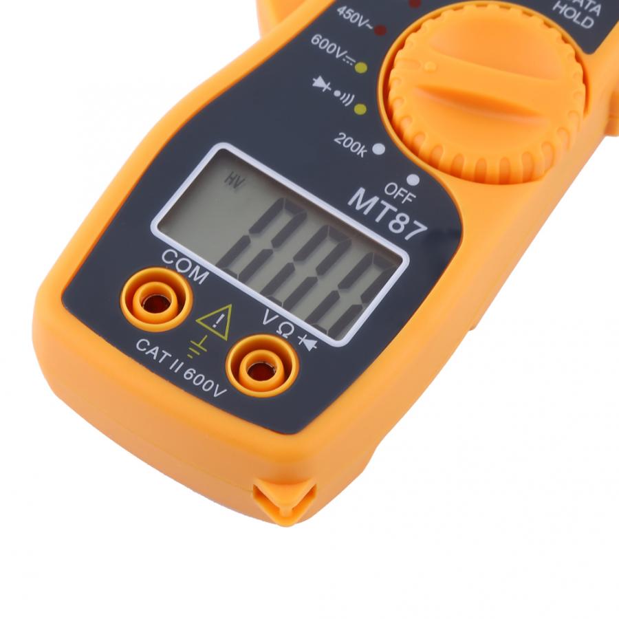 Digital Clamp Meter Multimeter AC DC Voltmeter Auto Range Volt Ohm Amp Tester US Test Lead