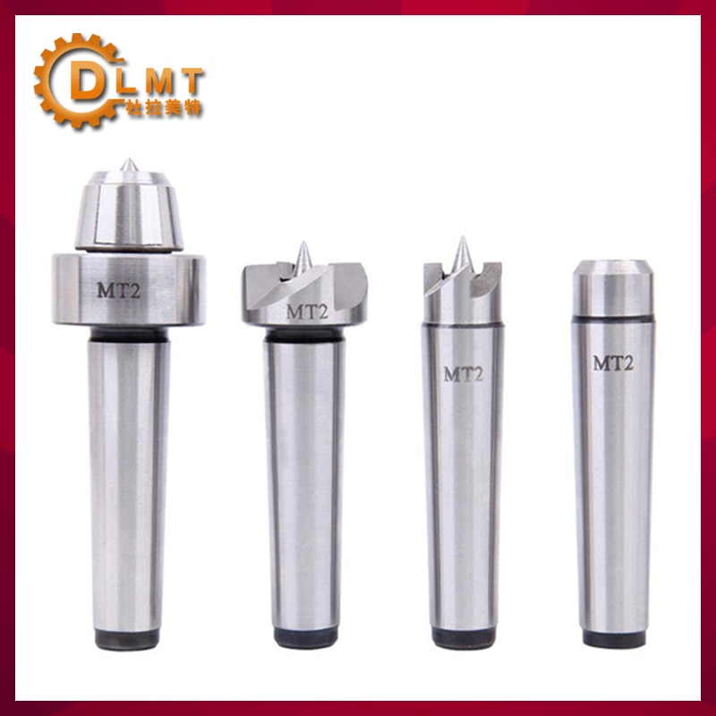 4PCS MT1 MT2 Wood Lathe Center Set Wooden Case For Metalworking Drive Spur Cup MT1 Arbor Wood Wood Lathe Live Center