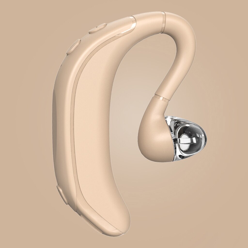 Bluetooth Headset V5.0 HD Wireless Bluetooth Earpiece with CVC8.0 Noise Cancelling 20Hrs Hands-Free Talking for Phone Laptop: Beige