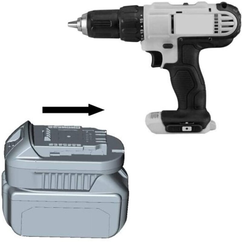 Mt20dl batteri adapter omformer til dewalt verktøy konvertere til makita 18v li-ion batteri  bl1830 bl1860 bl1815 til dcb 200