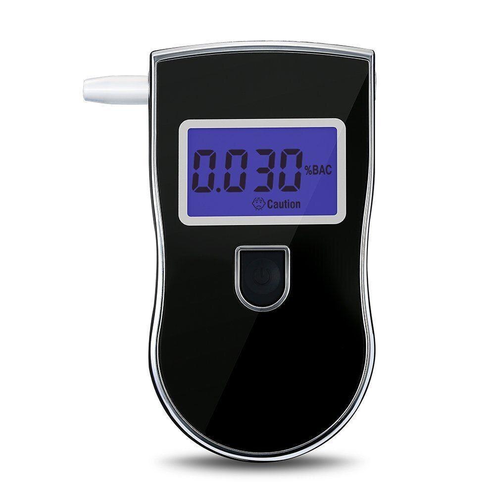 Digitale Adem Alcohol Tester Lcd Blaastest Meter Analyzer Detector (Zwart) (Zonder Batterij)