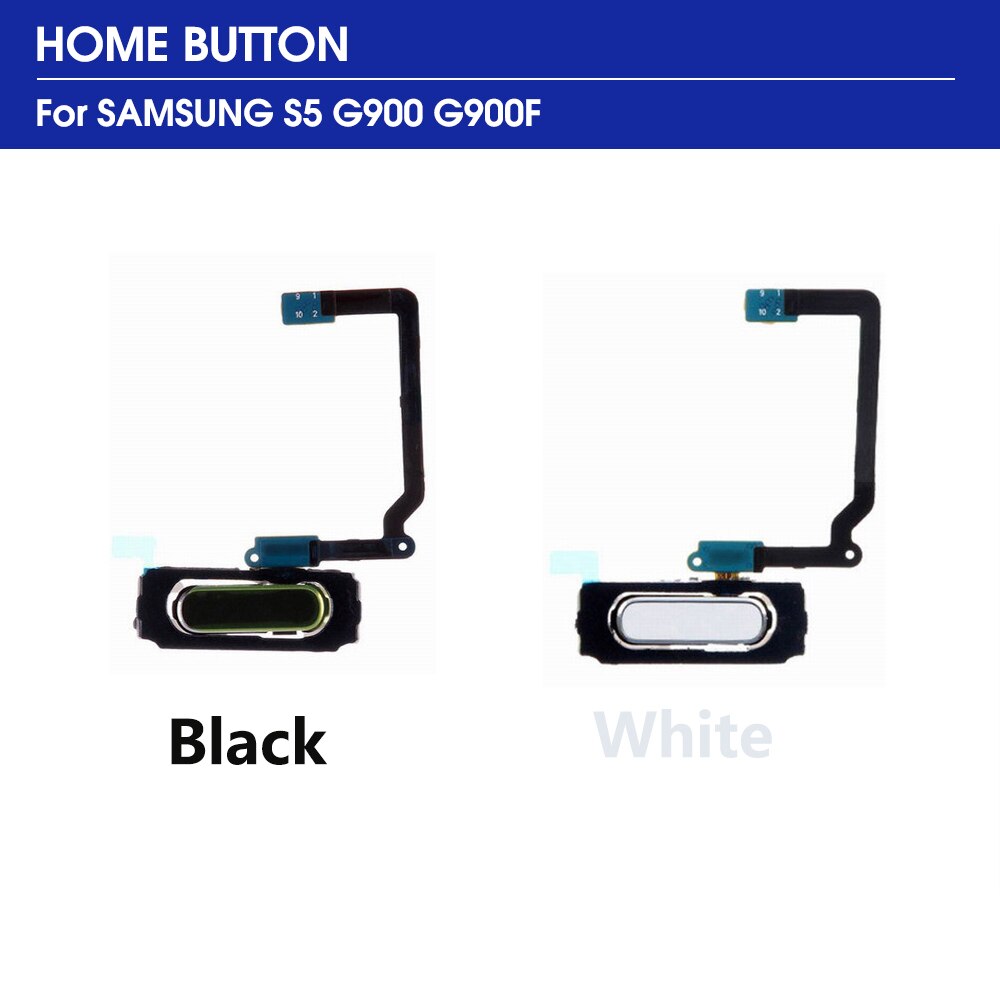 Thuis Return Key Menu Knop Vingerafdruk Sensor Flex Kabel Voor Samsung Galaxy S5 G900 G900H G900F Touch Reparatie