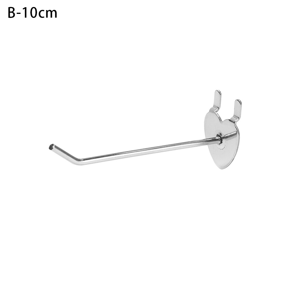5Pcs Display Hooks Storage Racks Supermarket Shelf Display Hanger Single Pegboard Hook Peg Retail Shop Garage Kitchen Rack: B-10cm