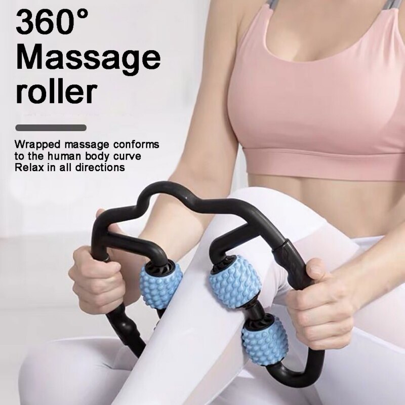 Fitness Massage Roller - Foam Wave - Muscle Relaxer - Rehabilitation Tool - Yoga Equipment