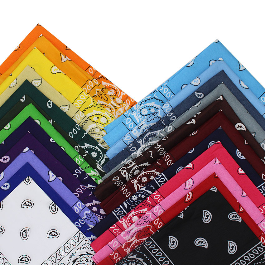 Bandana Vierkante Hoofd Hip Hop Zwart Sjaals Vrouwen Sport Bandana Haarband Sjaal Sport Hoofddeksels Zakdoek