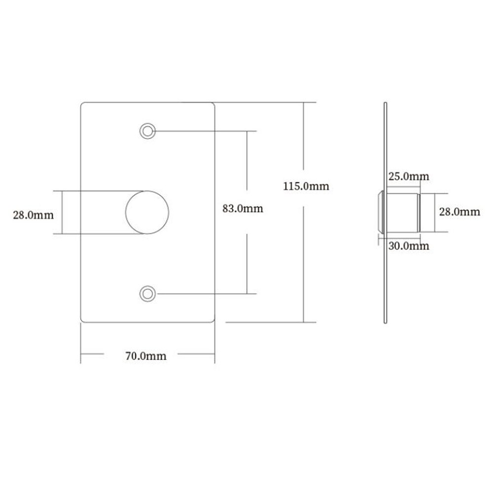 Bouton-poussoir de sonnette de porte en acier inoxydable, panneau tactile pour contrôle d&#39;accès, bouton fin de sortie