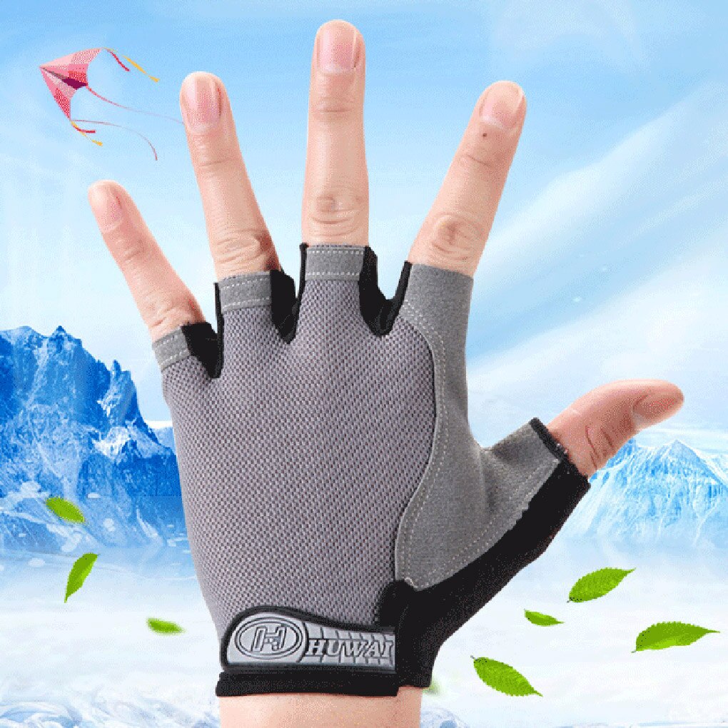 Men Women Cycling Gloves Bicycle Gloves Bike Gloves Anti Slip Shock Breathable Half Finger Short Sports Gloves Accessories