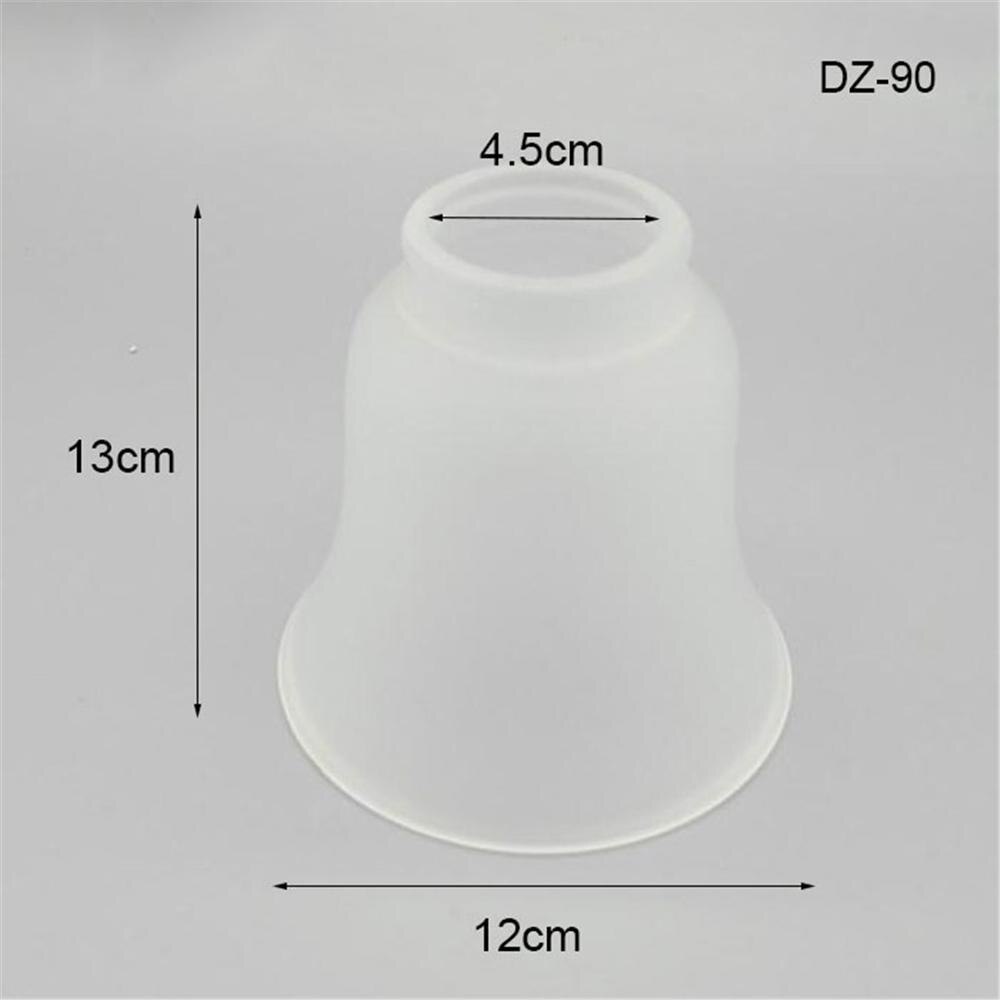 Bell Shape Replacement Shade,Pendant Light Replacement Cover,Clear Transparent White Cognac Glass Lampshade for Accessory: DZ-90