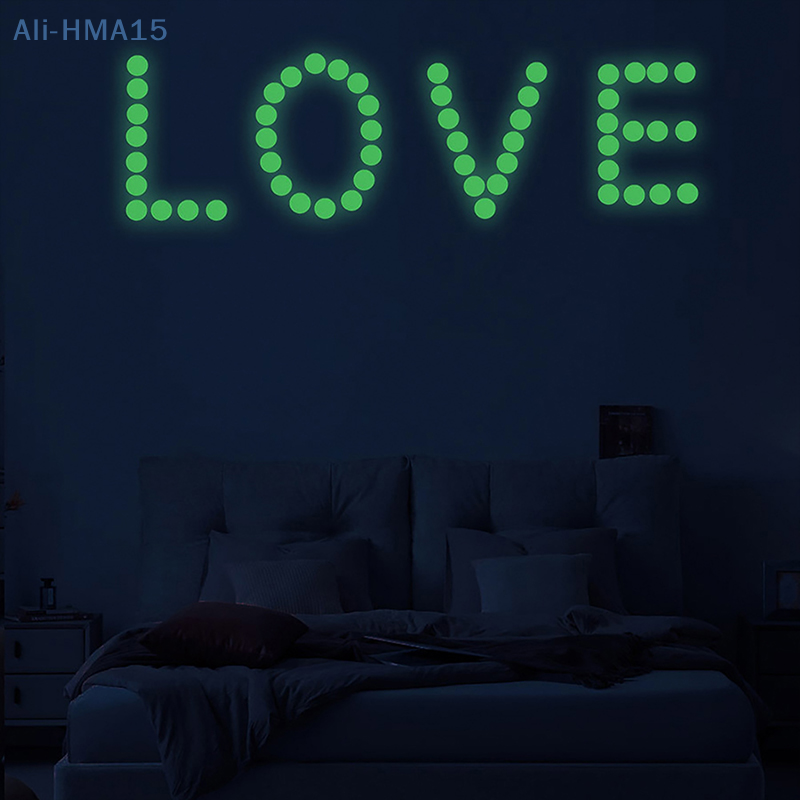 Pegatinas de pared de puntos luminosos fluorescentes para el hogar, pegatinas decorativas autoadhesivas para pared de habitación de niños, bricolaje, brillan en la oscuridad