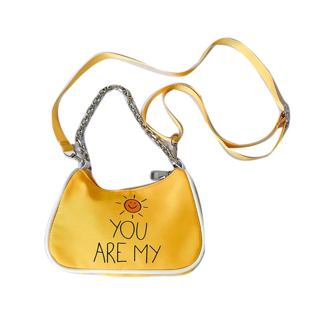 Children Kids Sun Letters Print Large Capacity Crossbody Shoulder Bag