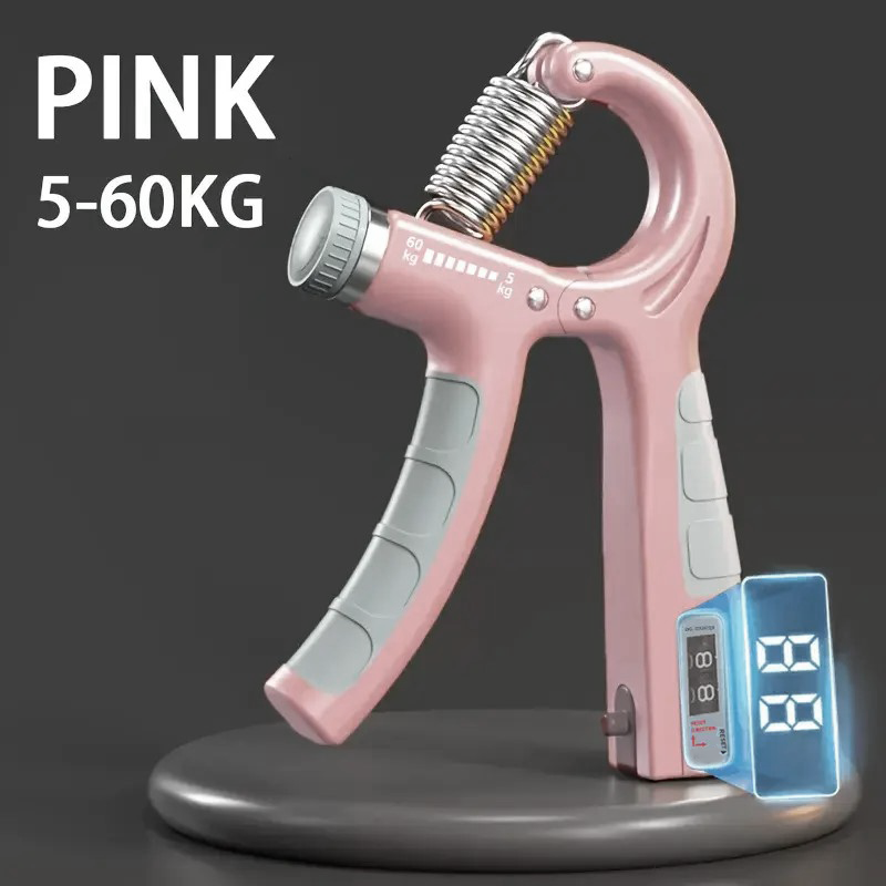 Renforceur de poignée réglable, entraîneur de poignée, compteur de poignet, avant-bras, exercice de main pour la construction musculaire, 5-60kg: Ivoire