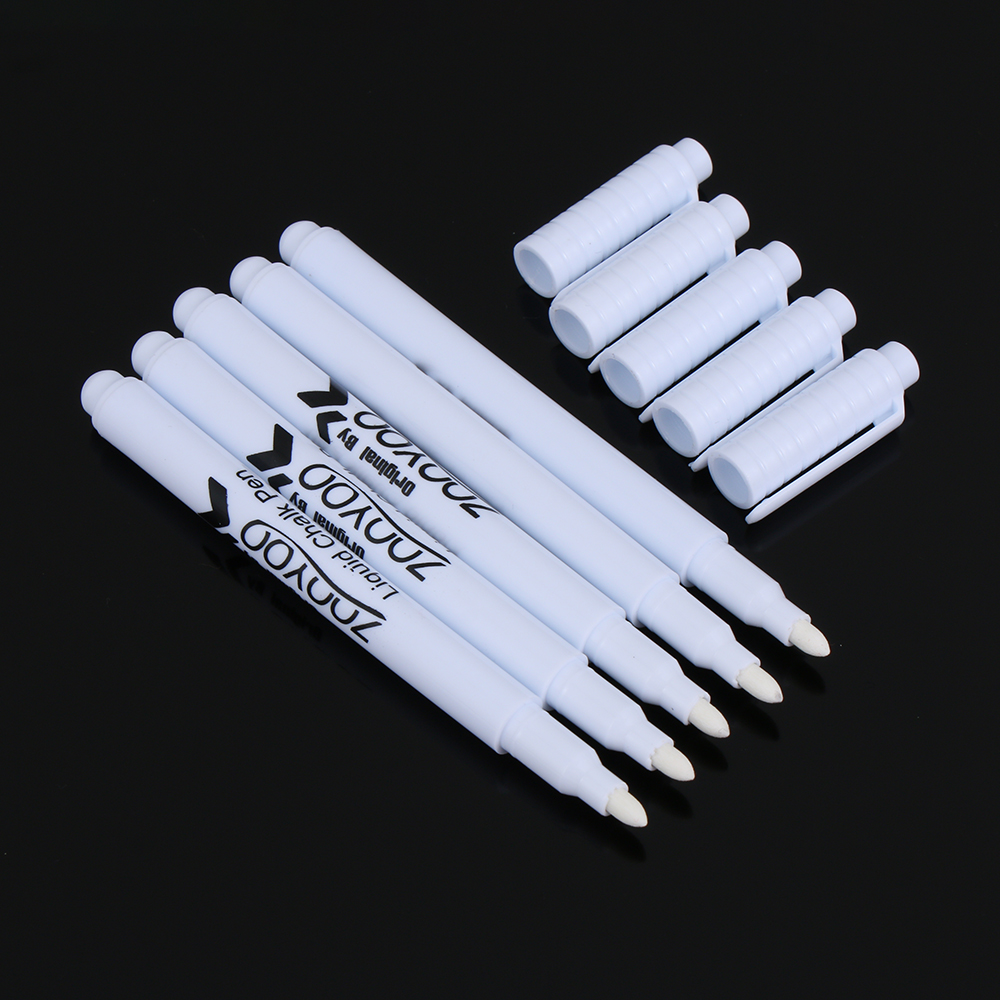 1/5/10 Stks/set Witte Vloeistof Krijt Pen Marker Voor Ramen Elektronische Schoolbord Krijtbord Venster Witte Pen muursticker