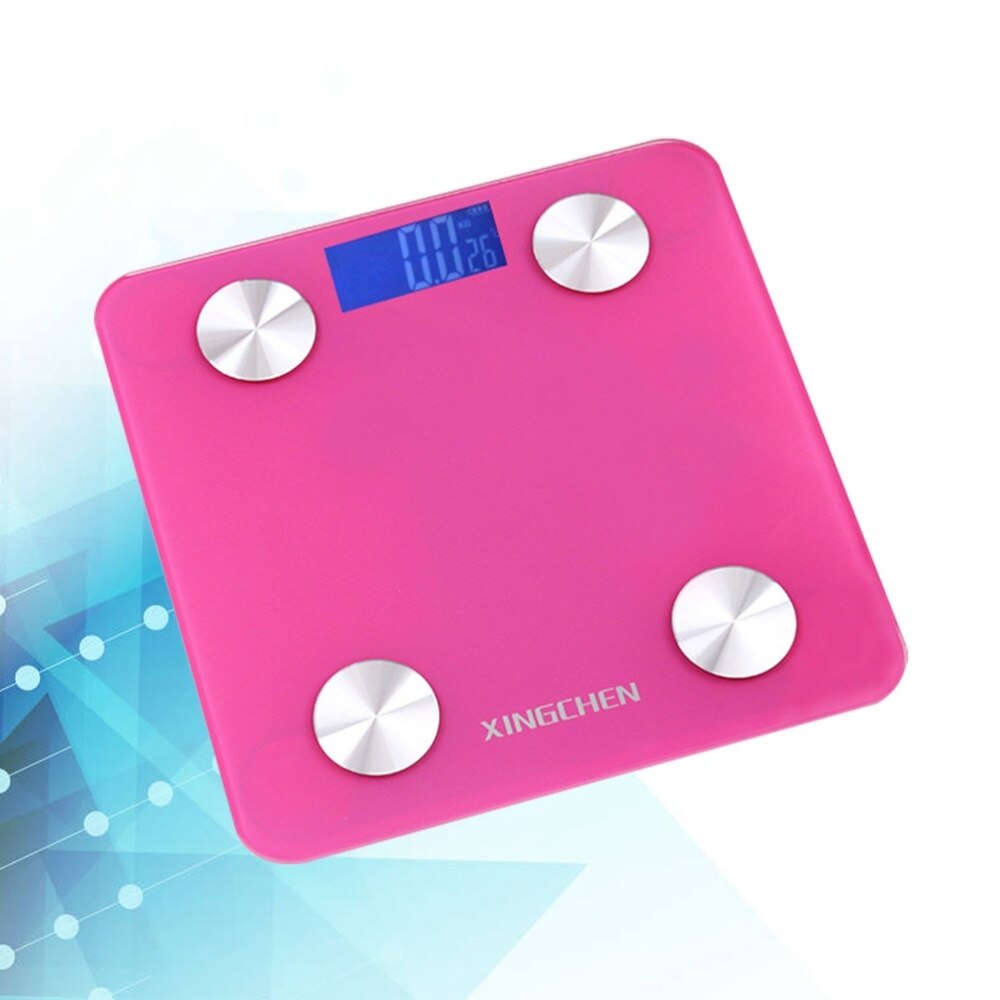 Body Fat Scale Smart Digital Bathroom Wireless Weight Scale Body Composition Analyzer without Battery (Black): Pink