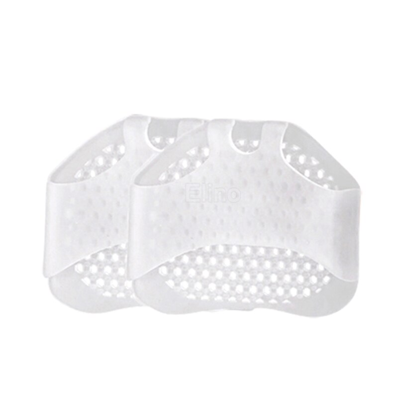 Plantillas de silicona para zapatos de tacón alto de mujer puntera Invisible antideslizante, almohadilla de inserción para los dedos, Plantilla de Gel para aliviar el dolor,: White