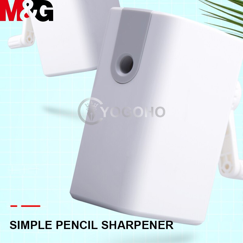 M&amp;G Hand-cranked Pencil Sharpener Manual Pencil Cutter Hand Crank Rotary Knife Pencil Sharpener Stationery Supplies