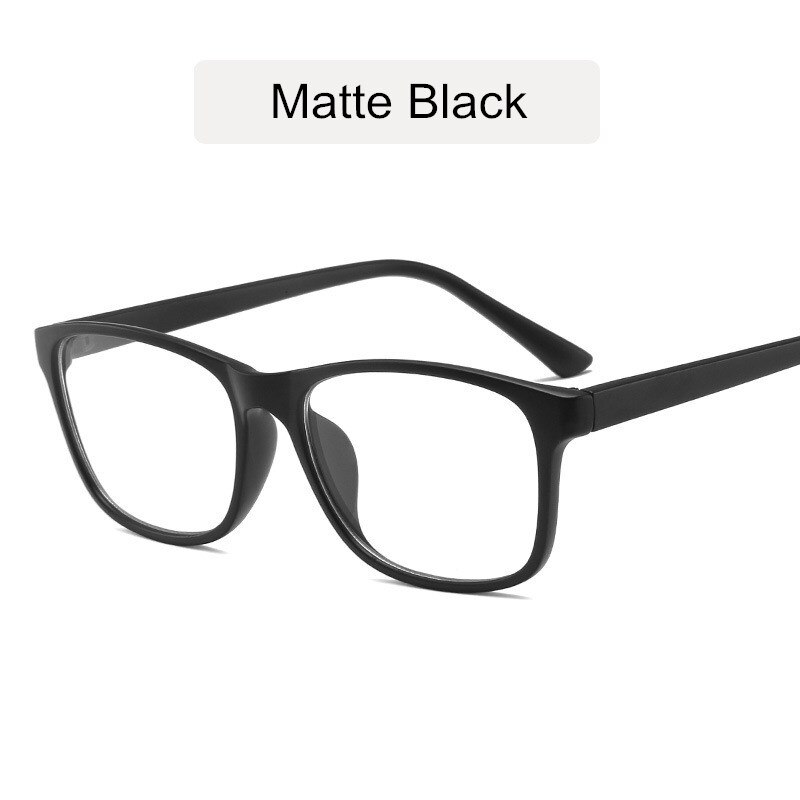 KOTTDO Classic Square Eye Glasses Frames for Women Vintage Computer Prescription Men Plastic Frame: matte black