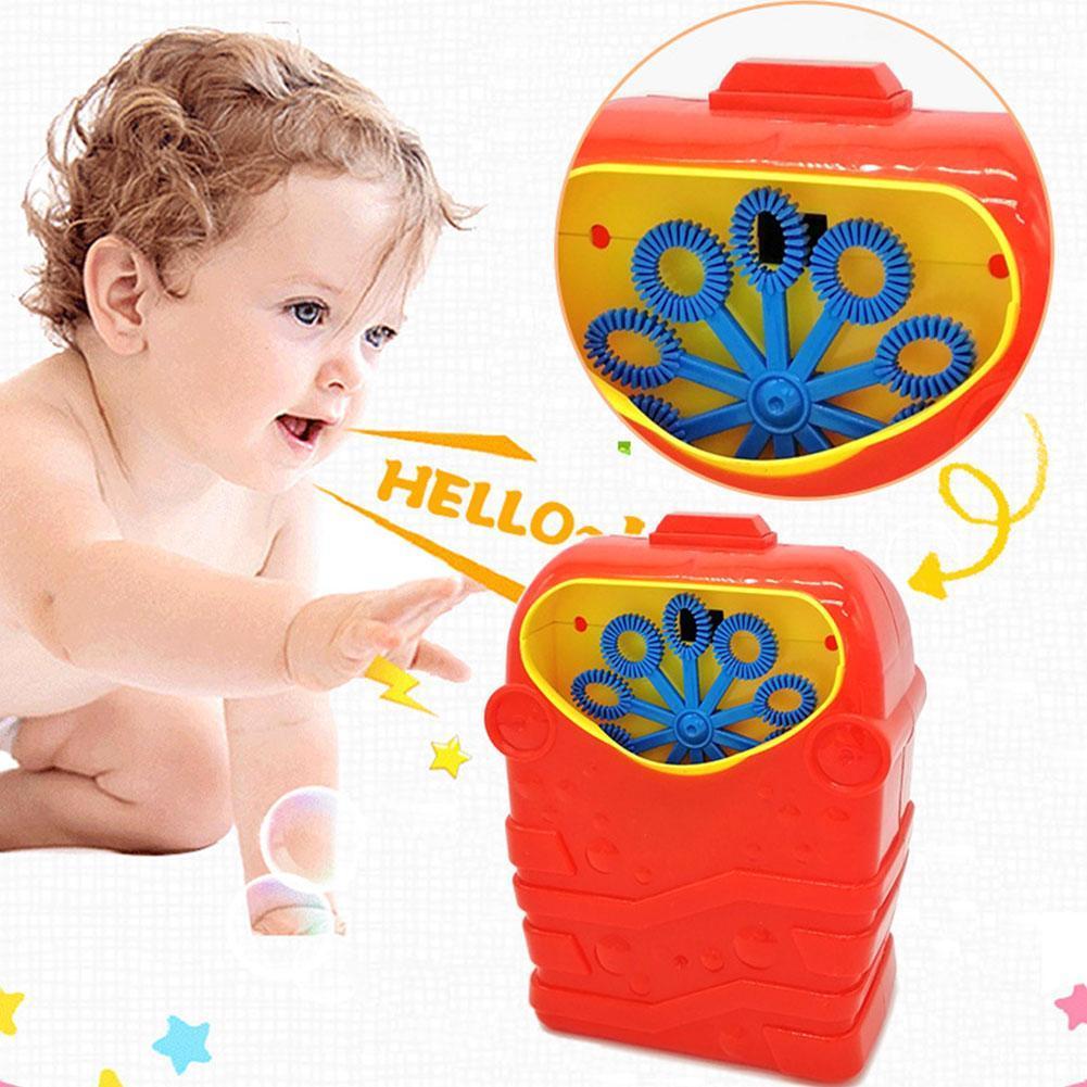 Draagbare Bubble Machine Kinderen Kids Interessante Outdoor Speelgoed Kleurrijke Bellen Verjaardagsfeestjes Speeltuinen Speelgoed