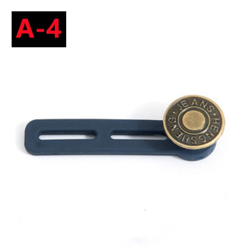 Extensor de botón de Metal para pantalones vaqueros, costura gratis, extensores de cintura retráctiles ajustables, expansor de cintura con botón, 10/5/1 ud.: 6 # / Zinc envejecido