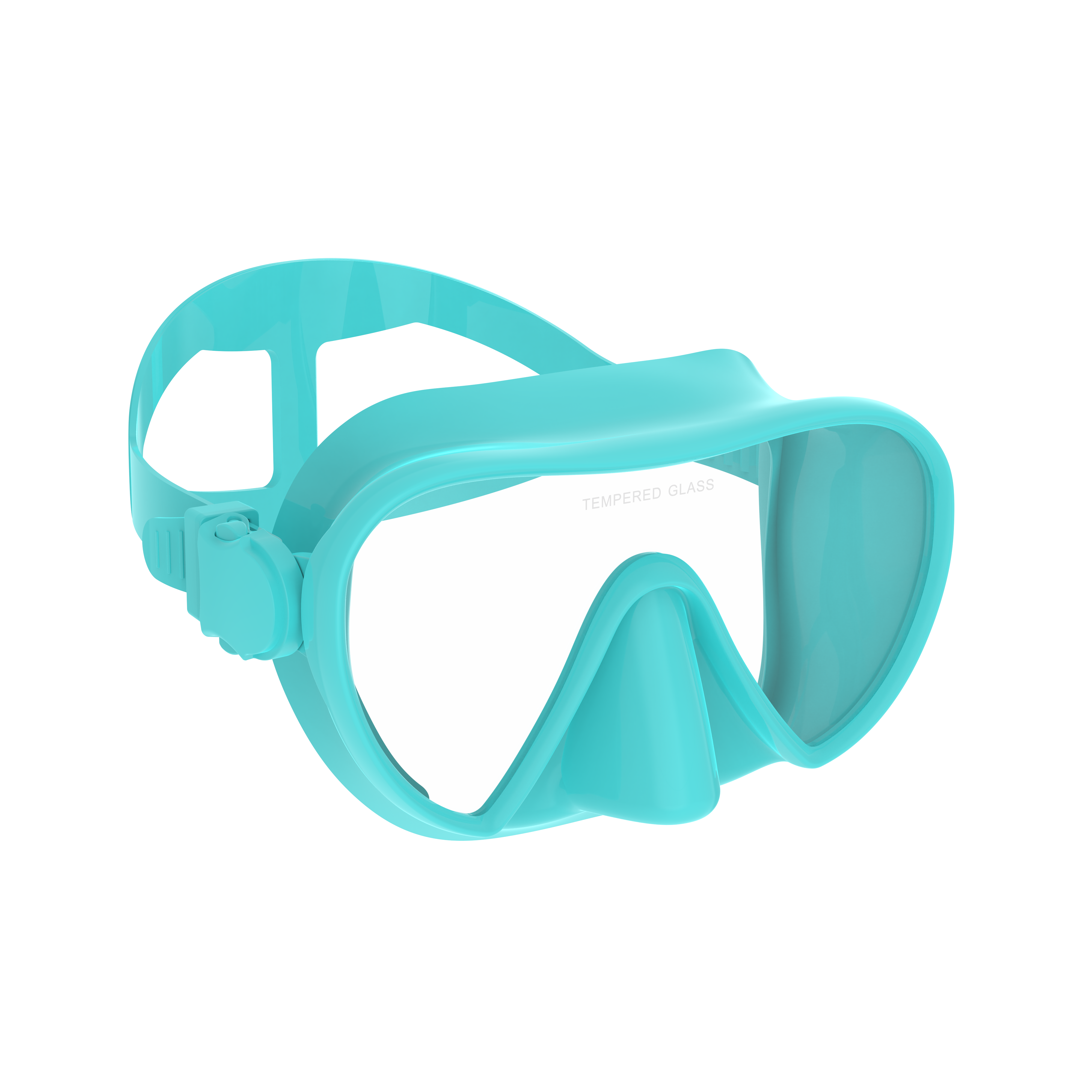 Rahmenlose Maske zum Tauchen, Schnorcheln, perfekte Dichtung, Silikonrock, Panorama-Schwimmbrille aus gehärtetem Glas, geeignet für Erwachsene: Gelb