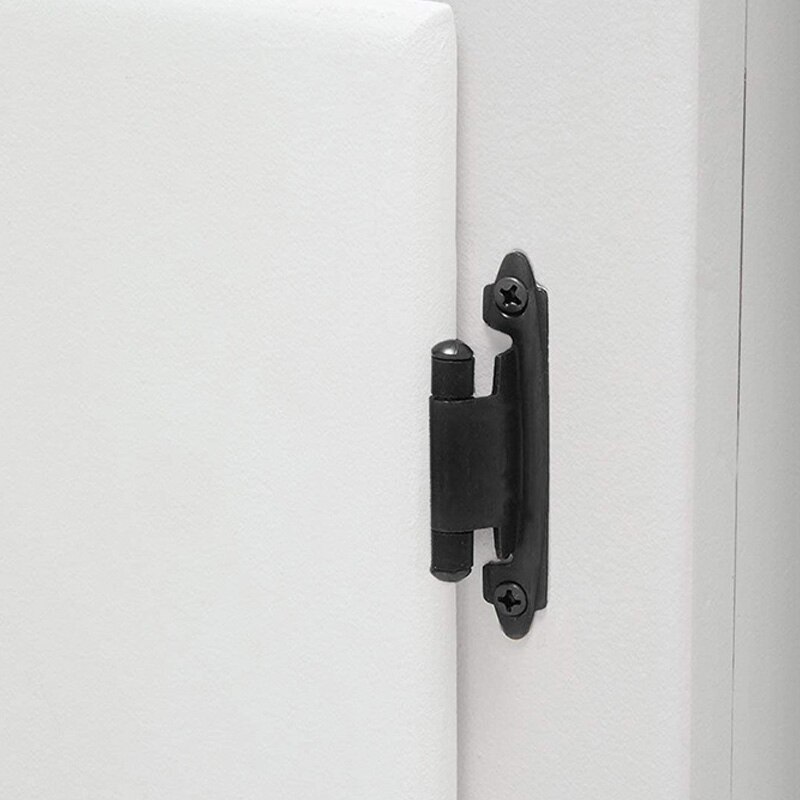 Kast Scharnieren, Voor Gezicht Frame Kasten, Keuken/Badkamer, Variabele, zelfsluitende (30 Pcs Platte Zwart)