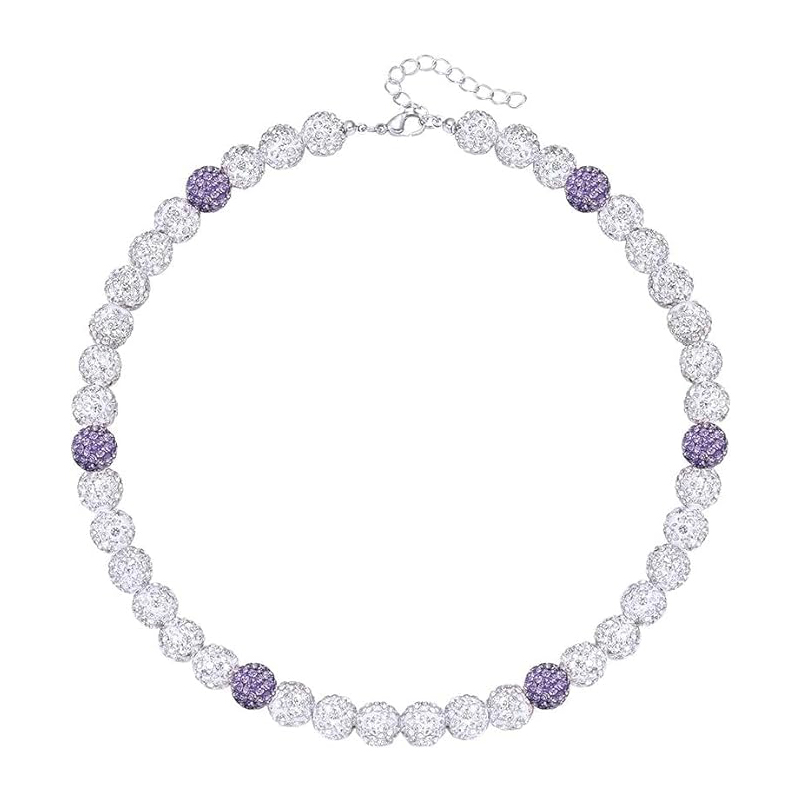 Collier de baseball pour hommes, collier de baseball scintillant, boule de strass, collier de perles, joueurs de baseball, bijoux inspirés des amoureux